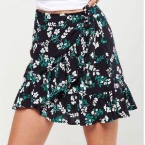 Cotton-on Floral Wrap Mini Skirt